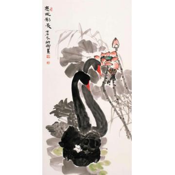 窦申清国画花鸟惠风影长字画之家