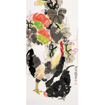 窦申清国画花鸟秋酣字画之家