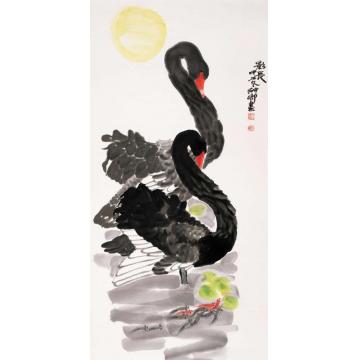 窦申清国画花鸟影长字画之家