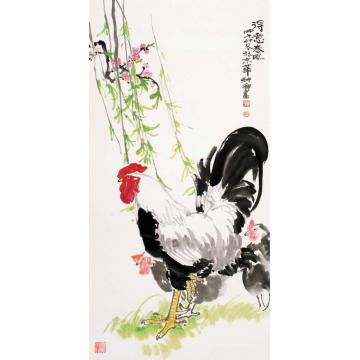 窦申清国画花鸟得意春风字画之家