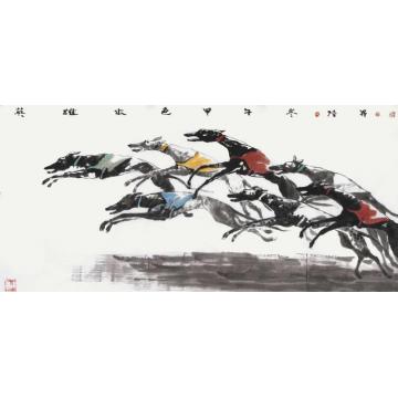 吴陆升国画动物英雄本色字画之家