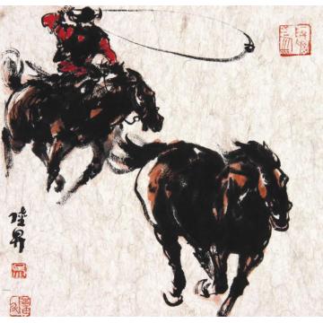 吴陆升西部牛仔字画之家