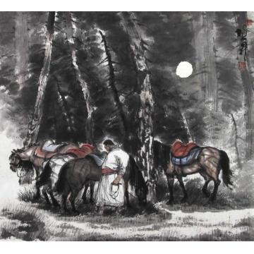吴陆升月光下字画之家