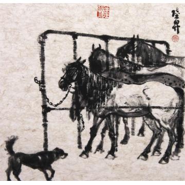 吴陆升国画动物问候字画之家