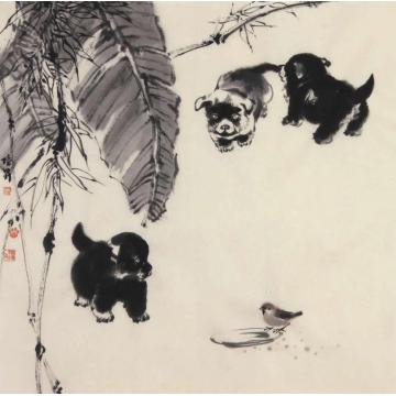 吴陆升国画动物吾食我黍字画之家