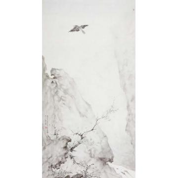 黄梦洁国画花鸟春山飞禽字画之家