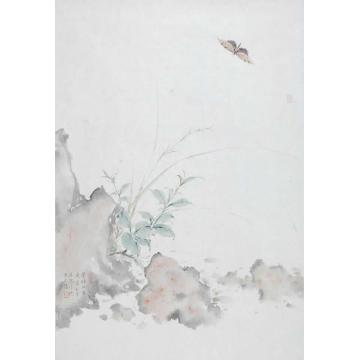 黄梦洁国画花鸟春塘晓雾字画之家