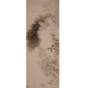 黄梦洁国画花鸟莲塘清色字画之家