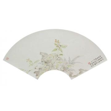 黄梦洁国画花鸟不是高士谁憐秋花字画之家