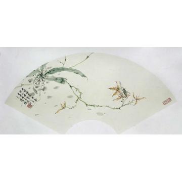 黄梦洁国画花鸟扇面作品（3）字画之家