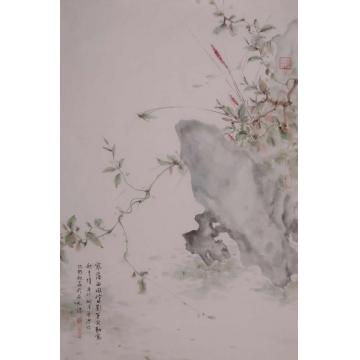 黄梦洁国画花鸟疏野秋虫字画之家