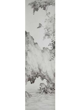 黄梦洁国画花鸟莲池双逸字画之家