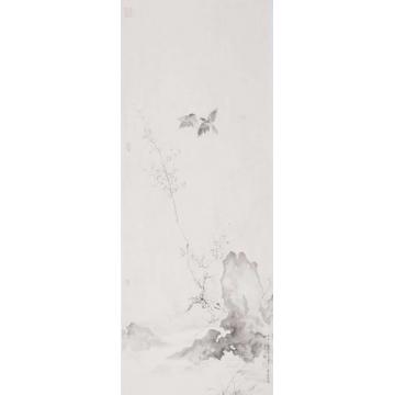 黄梦洁国画花鸟雪地春光字画之家