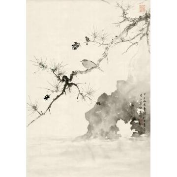 黄梦洁国画花鸟听松字画之家