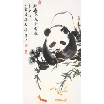 杨铭仪国画动物秋看鱼虫乐 春观草木情字画之家