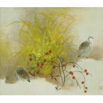刘英国画花鸟晚秋字画之家