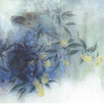刘英国画花鸟山菊秋自香字画之家