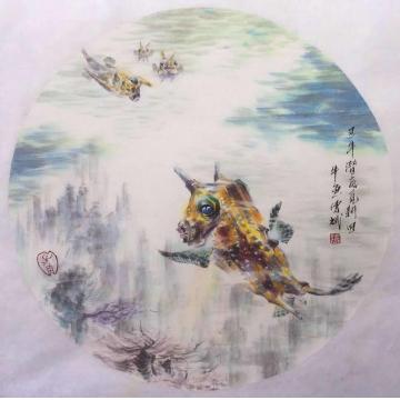 张传斌国画花鸟牛鱼字画之家