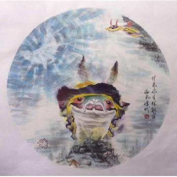 张传斌国画花鸟海兔字画之家