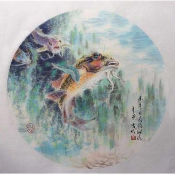 张传斌国画花鸟羊鱼字画之家