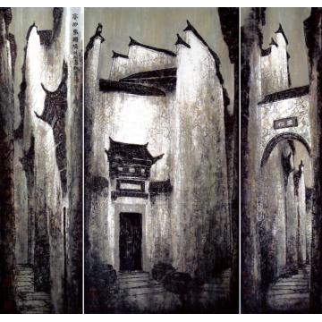 林琳高高的马头墙字画之家