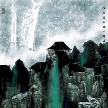 林琳昨夜春雨过山乡字画之家