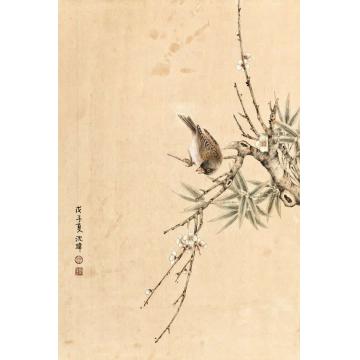 沈玮国画花鸟梅雀图字画之家