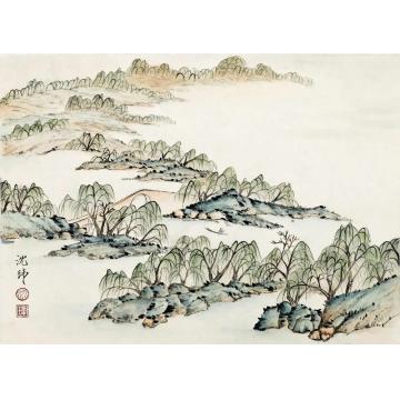 沈玮国画山水仿古作品011字画之家