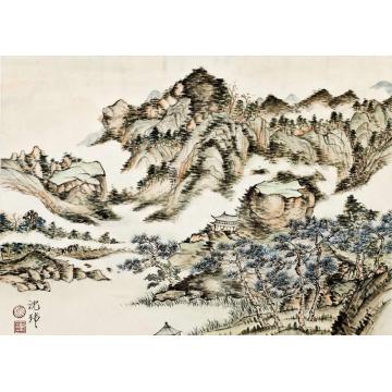 沈玮国画山水仿古作品012字画之家