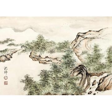 沈玮国画山水仿古作品016字画之家