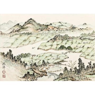 沈玮国画山水仿古作品017字画之家