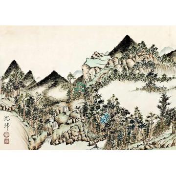 沈玮国画山水仿古作品018字画之家