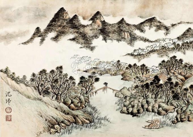 国画家沈玮字画之家