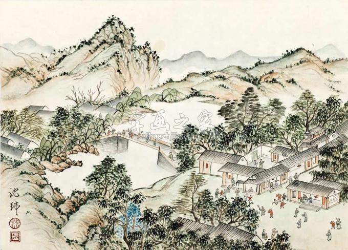 国画家沈玮字画之家
