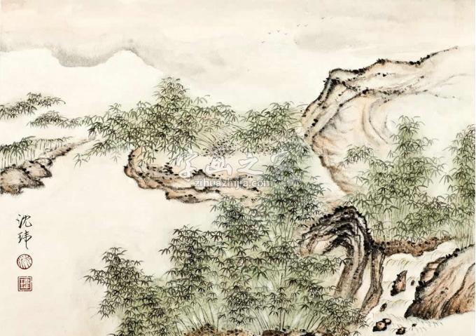 国画家沈玮字画之家