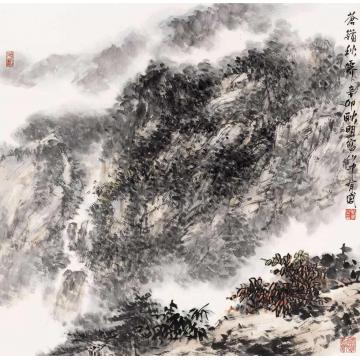 耿明国画山水苍岭秋霁字画之家