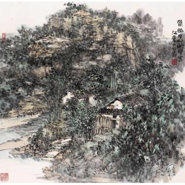 耿明国画山水春幽字画之家