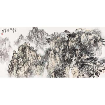 耿明国画山水层峦叠翠图字画之家