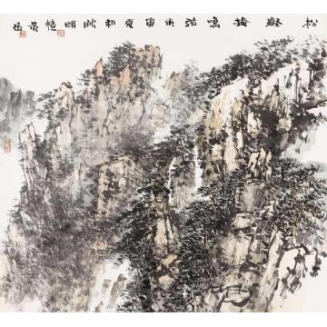 耿明国画山水松壑掩鸣弦字画之家
