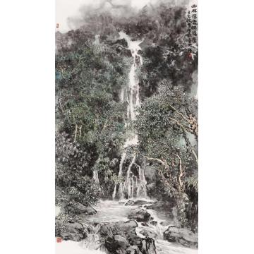 耿明国画山水幽林深处字画之家