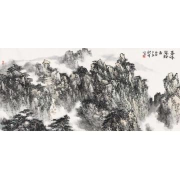 耿明国画山水苍峰翠壑字画之家