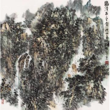 耿明国画山水秋清泉气香字画之家