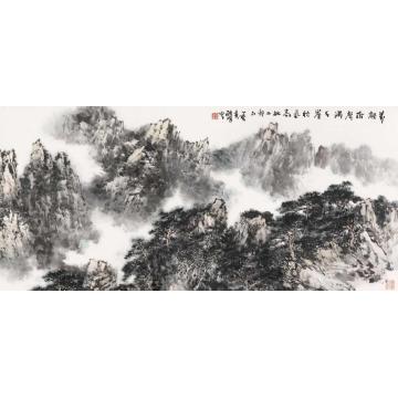 耿明国画山水万壑松声满字画之家