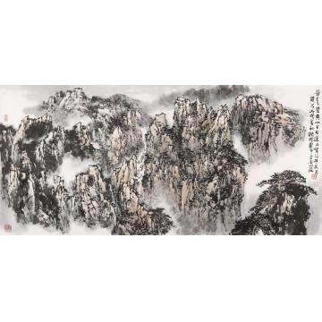 耿明国画山水皮蓬上望字画之家