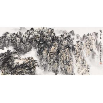 耿明国画山水观山云图字画之家
