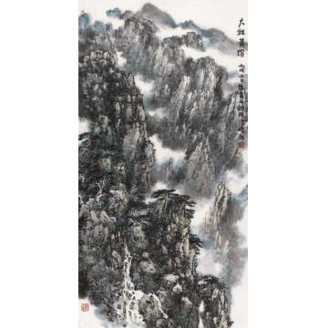 耿明国画山水大壑春深字画之家
