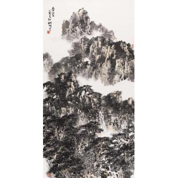 耿明国画山水叠翠字画之家