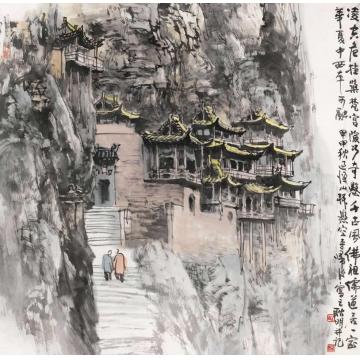 耿明国画山水悬空寺字画之家