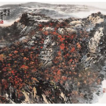 耿明国画山水吕梁霜晴字画之家