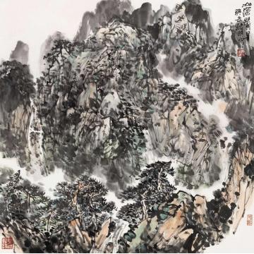 耿明国画山水山深春早字画之家